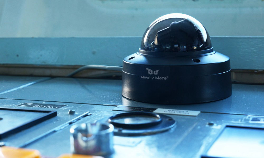 The Aware Mate camera on a ship's bridge